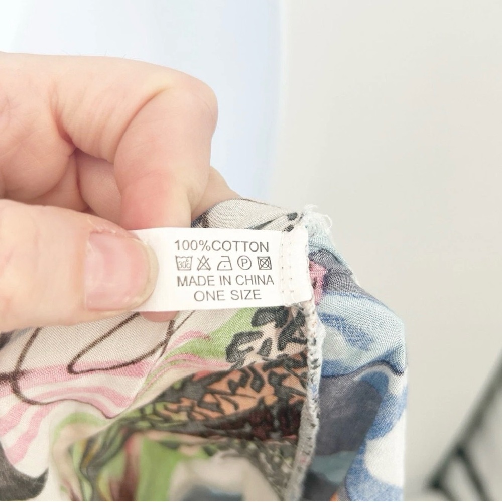 Multi-Color Patterned Duster Kimono - Picture 6 of 7